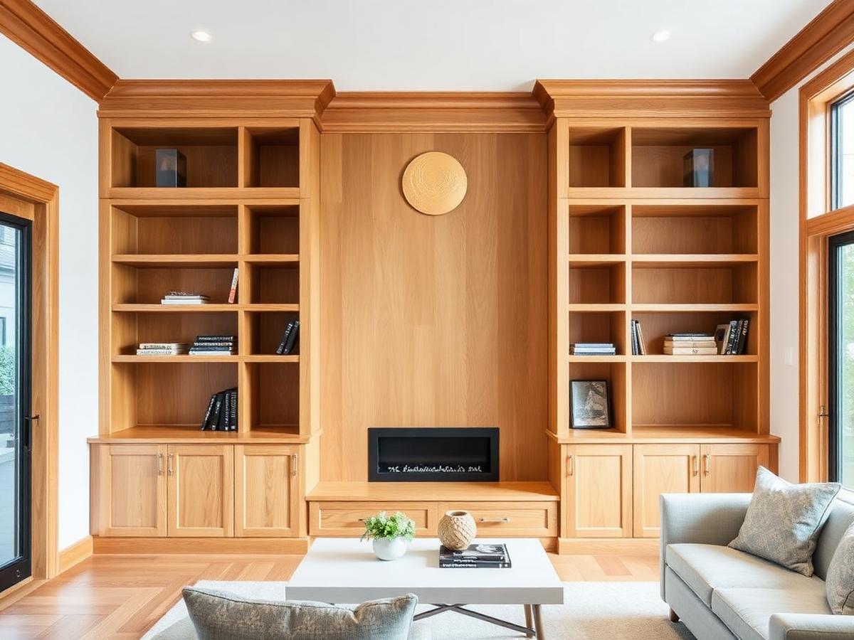 Built-in oak joinery — Paradise Island